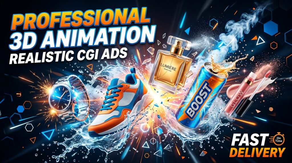 I will create ai product video add and 3d product animated video - portfolio - 2