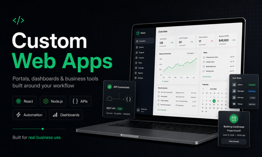 Développement d’applications web personnalisées - portfolio - 0