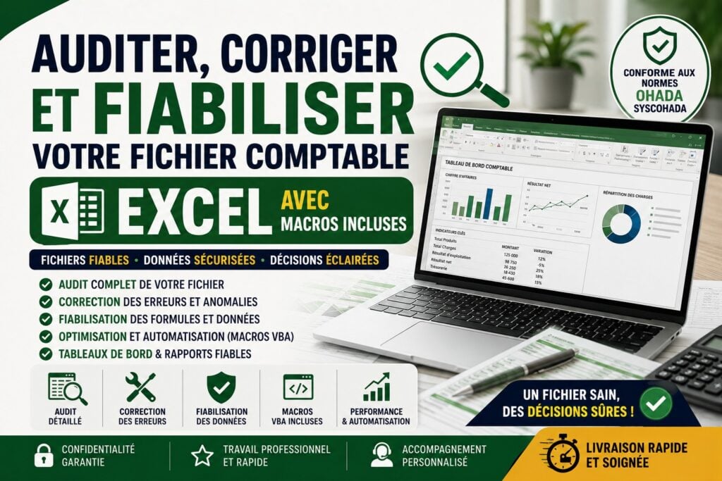 سأقوم بالتدقيق، والتصحيح، وجعل ملف المحاسبة الخاص بك في Excel موثوقا مع تضمين الماكروز - portfolio - 0