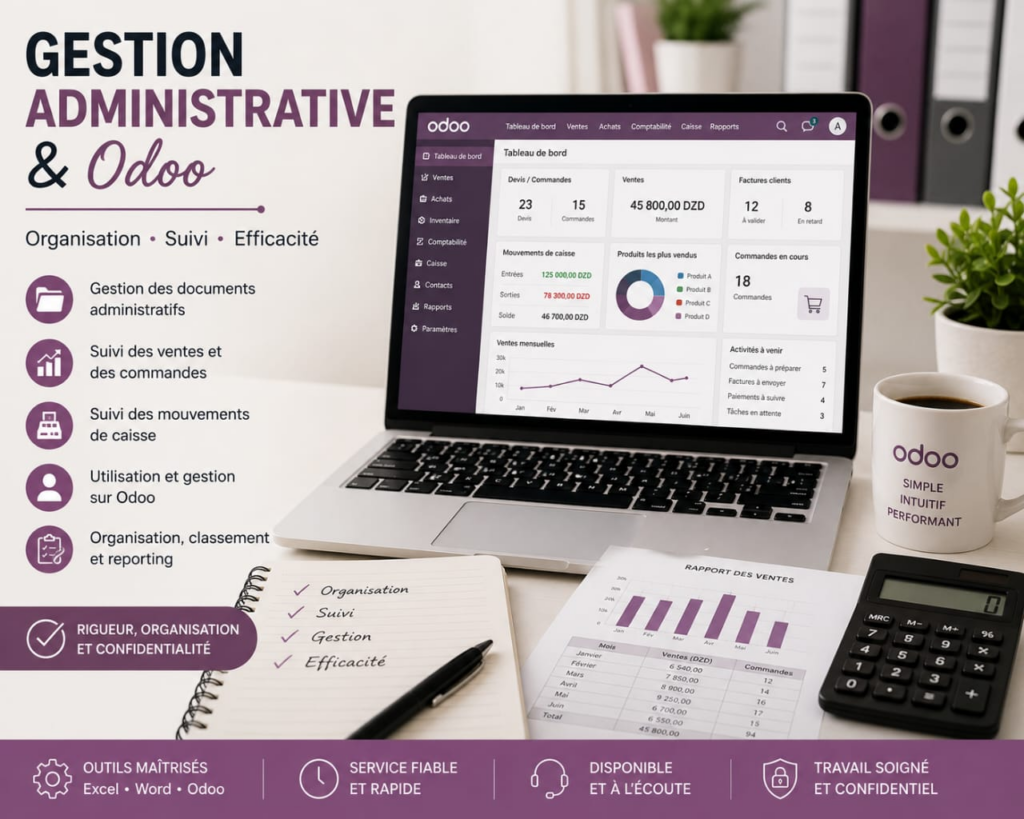 Gestion administrative et Odoo - portfolio - 0