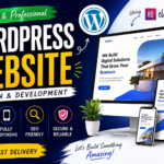 I will create a professional WordPress website with Elementor, responsive design and modern UI