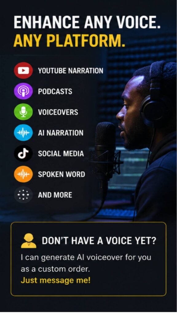 I Will improve and enhance existing voice and audio recordings - portfolio - 1