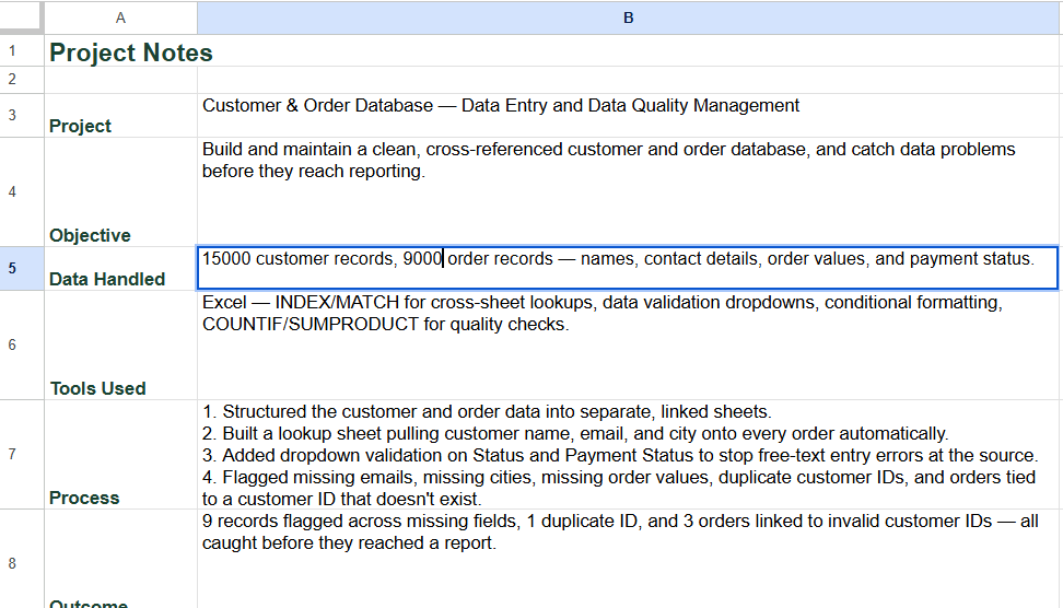 Comprehensive Data Entry & CRM Cleanup - portfolio - 2