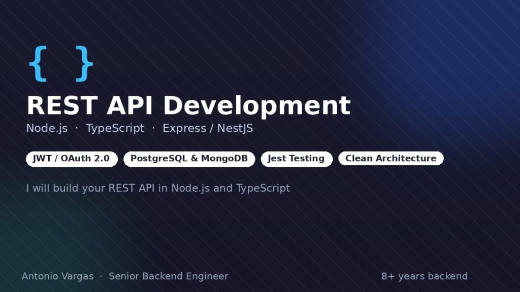 الخدمة: سأبني واجهة برمجة تطبيقات REST الخاصة بك في Node.js وTypeScript - portfolio - 0