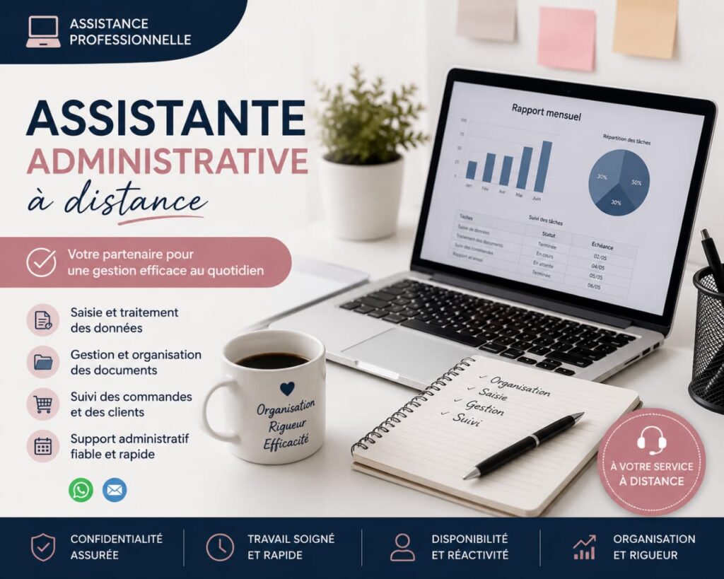 ASSISTANTE ADMINISTRATIVE A DISTANCE - portfolio - 0