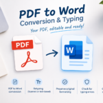 PDF to Word Conversion and Typing