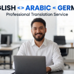 سأترجم نصك بين الإنجليزية والعربية والألمانية