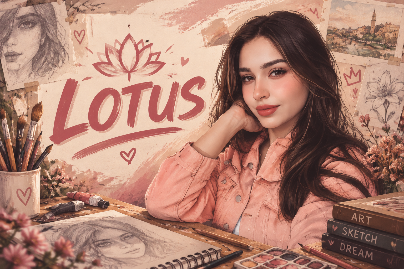 LOTUS pencil Art LOTUS