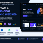 I will create a professional portfolio website