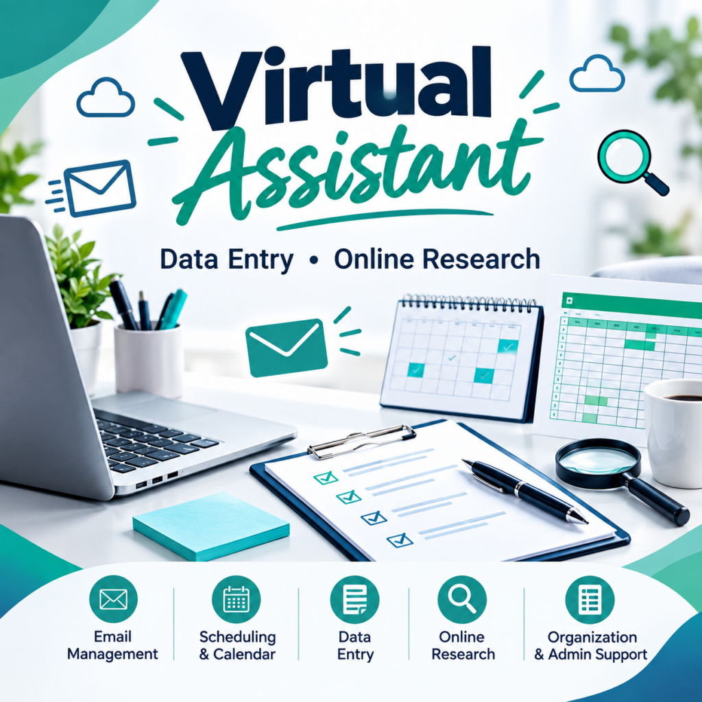 Virtual Assistant – Data Entry and Online Research