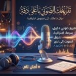 تفريغ صوتي باللغة العربية