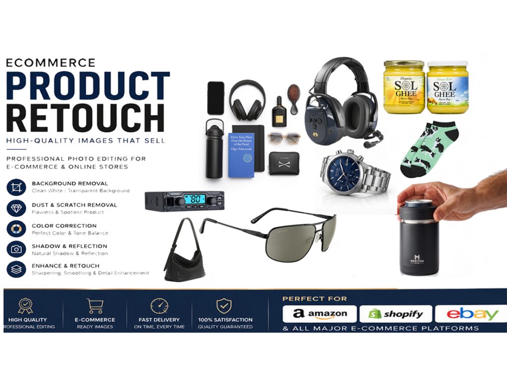Retouche photo e-commerce professionnelle