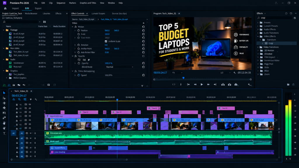 Short-Form & Long-Form Video Editing