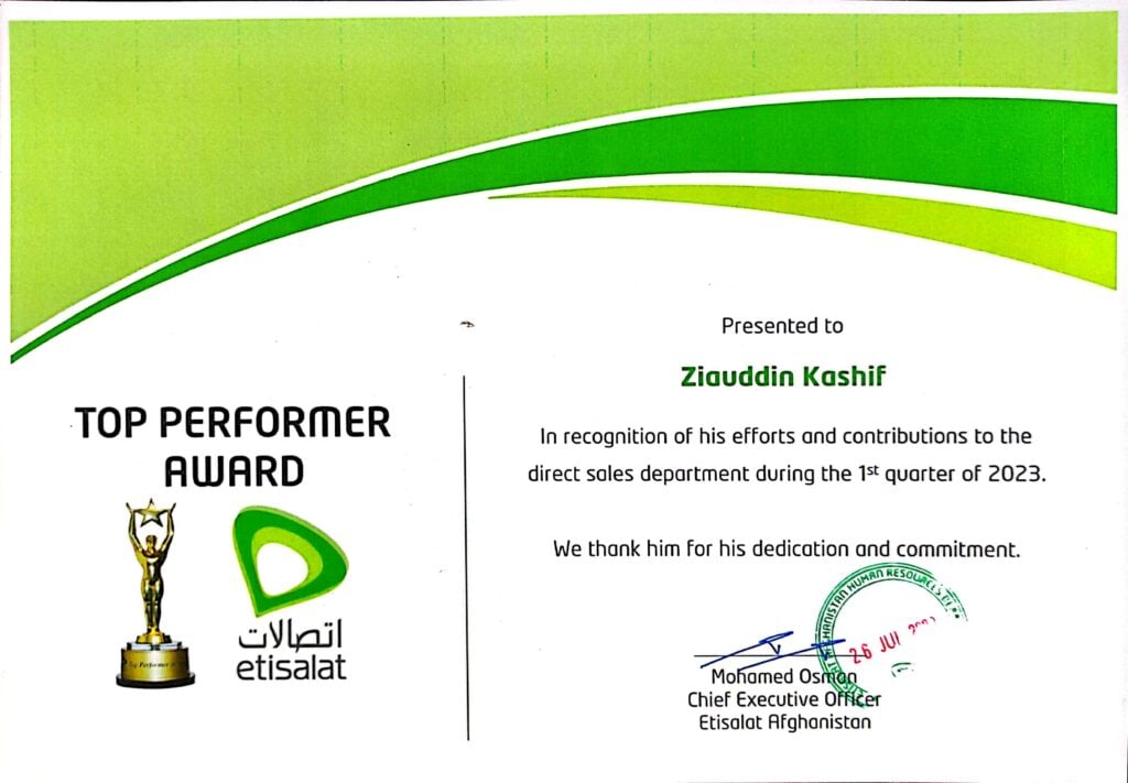 Ziauddin Kashif - portfolio - 0