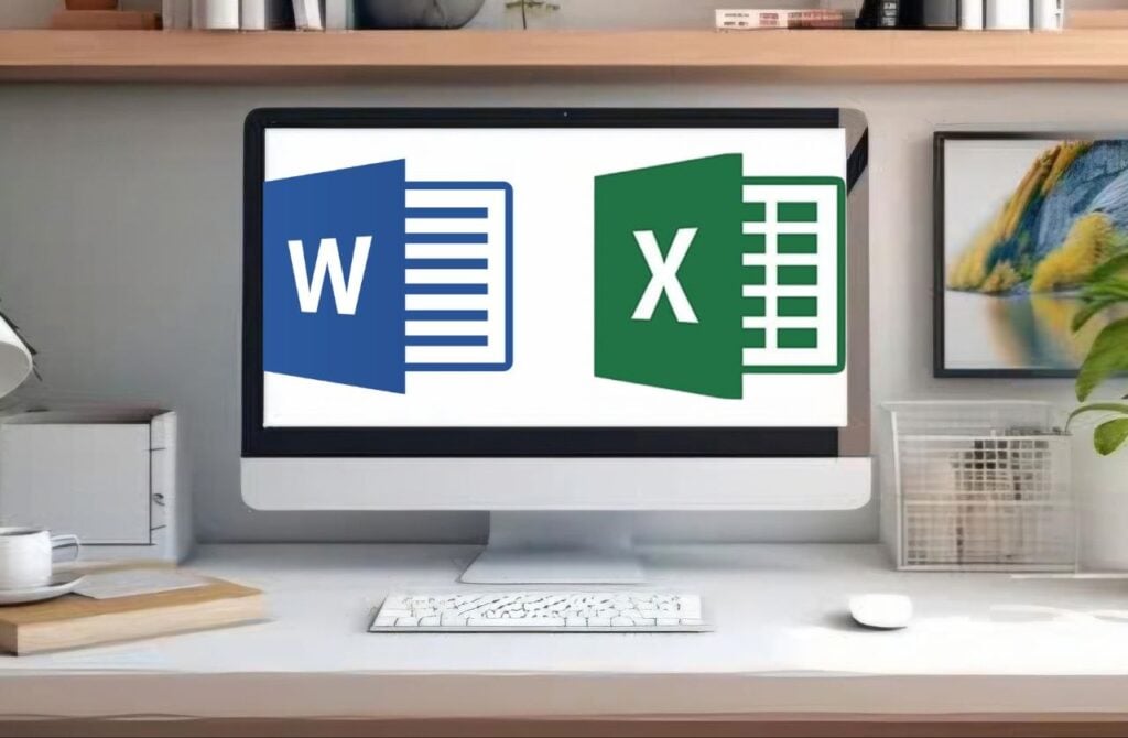 I will enter data using Excel and Word