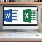 I will enter data using Excel and Word