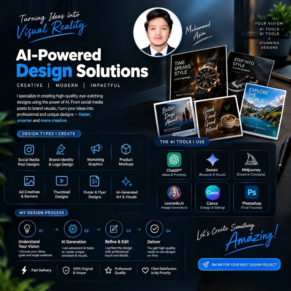 I will Design your company Content through AI