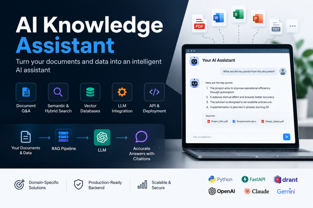 AI RAG Chatbot & Knowledge Assistant Development