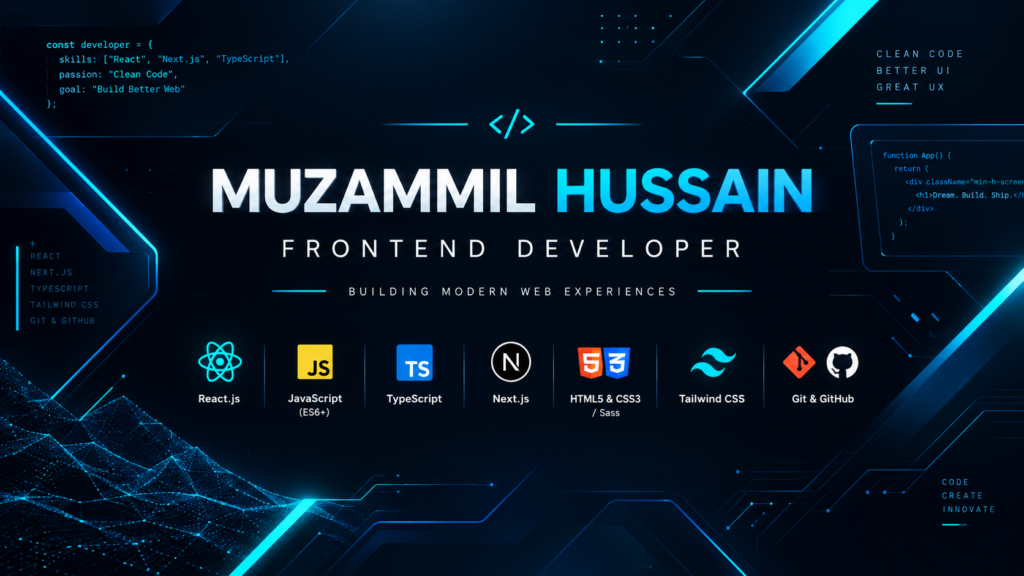 Muzammil Hussain - cover