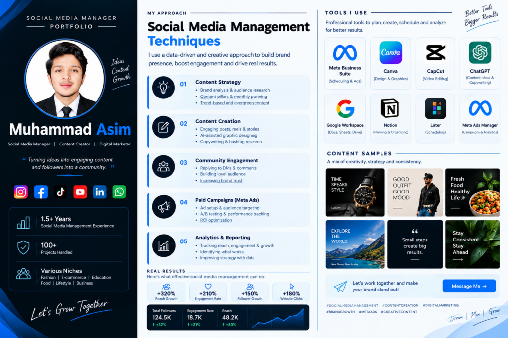 I will manage your social media accounts
