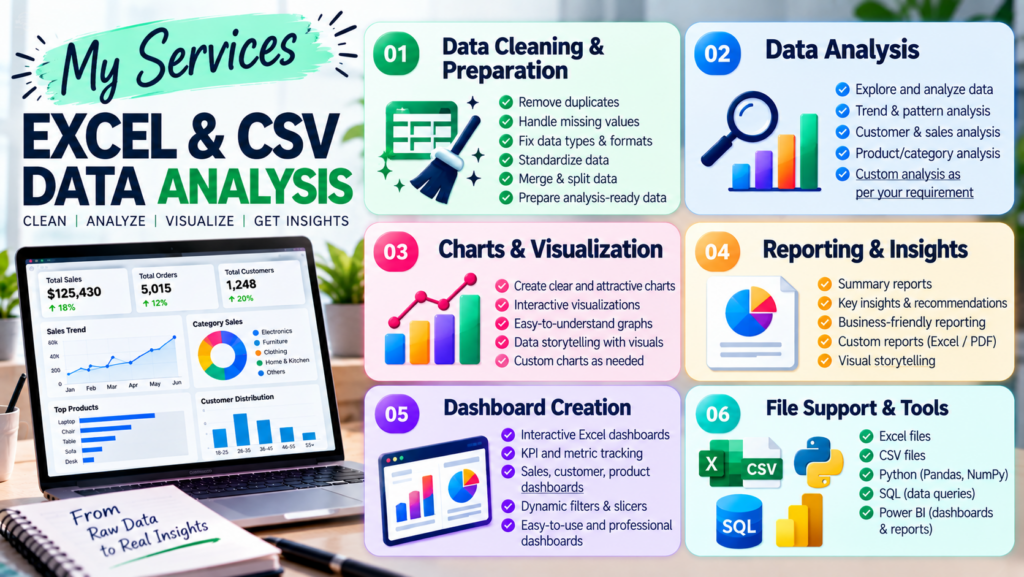 I will analyze your data using Python, SQL and Power BI