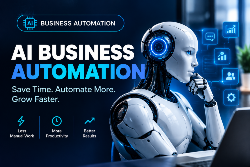 J'automatiserai votre entreprise avec l'IA et vous ferai gagner du temps