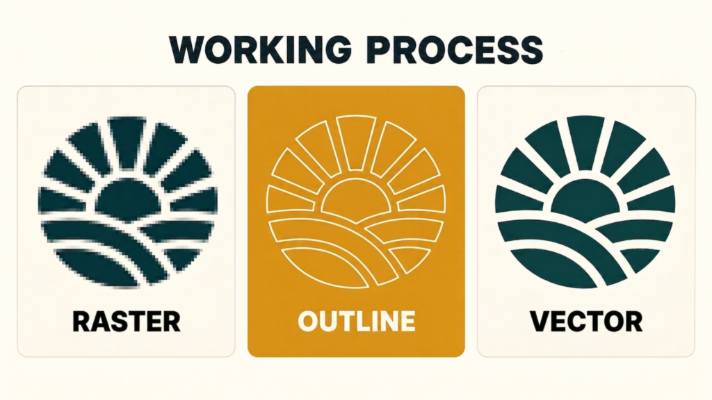 Vectorisation professionnelle du logo – Raster vers Vector - portfolio - 1