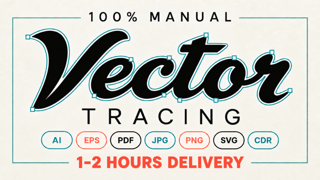 Vectorisation professionnelle du logo – Raster vers Vector