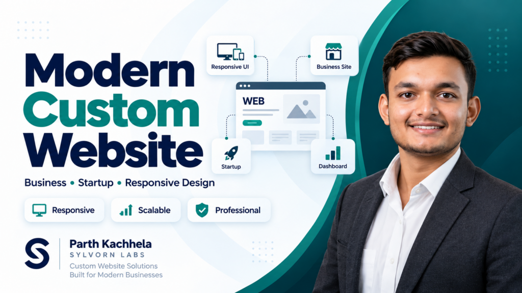 I will build a modern custom website for your business or startup