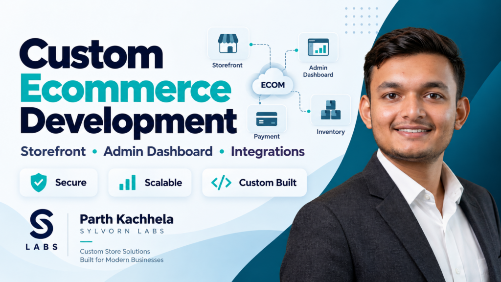 I will build a custom ecommerce website with admin dashboard