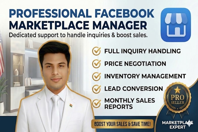سأكون مديرك المحترف لسوق Facebook Marketplace
