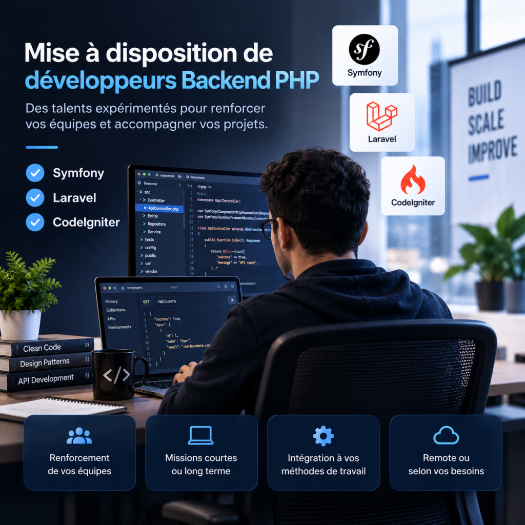 PHP Backend Developer – Symfony, Laravel & CodeIgniter