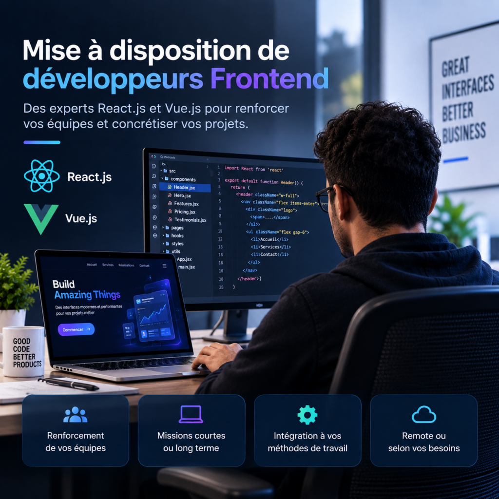 Frontend Developer – React.js, Vue.js