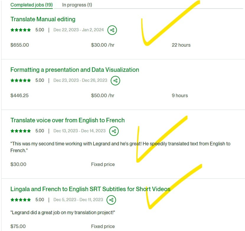 Je traduis professionnellement vos documents en Français-Anglais et Swahili.