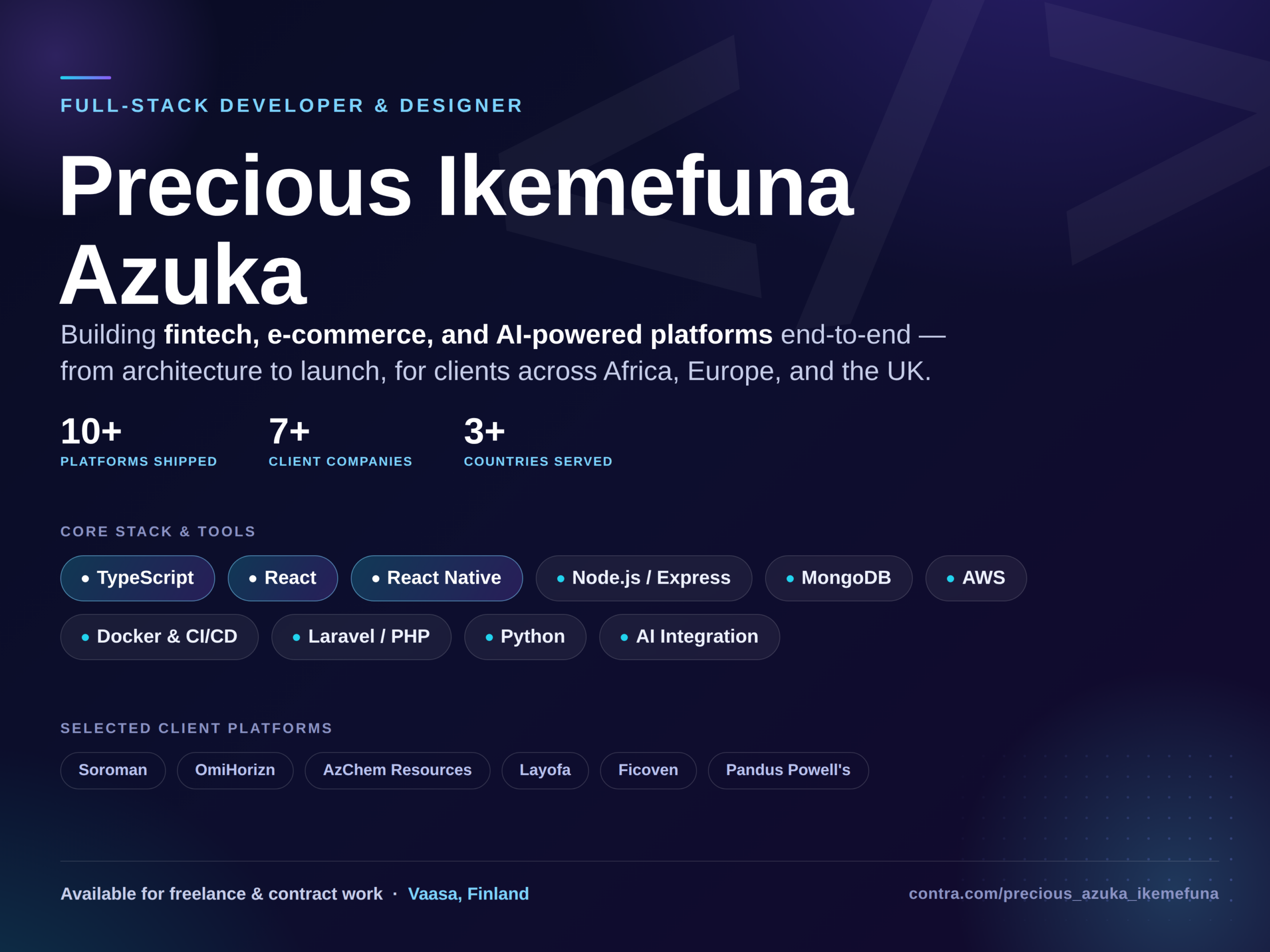 Precious Ikemefuna Azuka - الغلاف