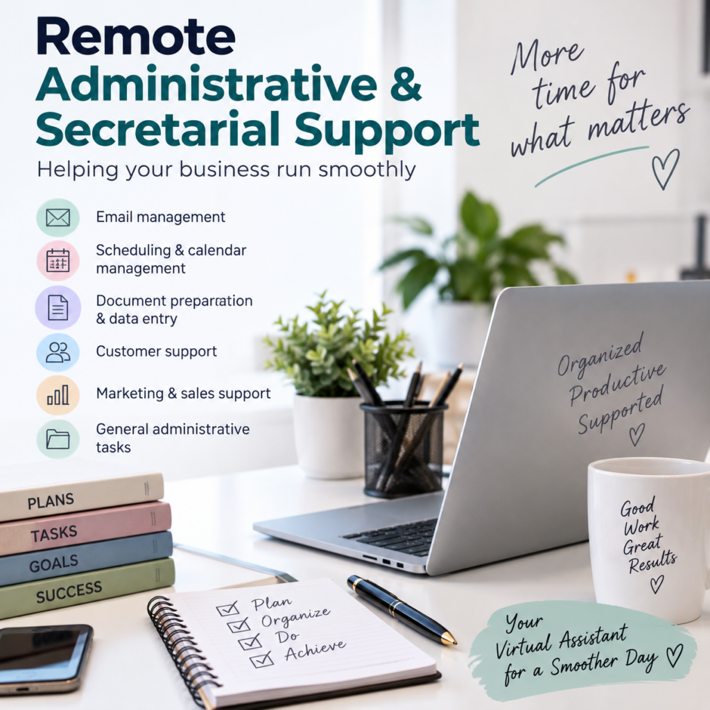 Remote Administrative & Secretarial Support