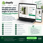 سأقوم بتحسين صفحات منتجات Shopify الخاصة بك لتحويل المزيد من الزوار إلى مشترين