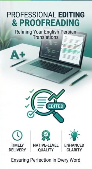 Traduction professionnelle anglais–persan et relecture, spécialisée dans les documents bancaires, financiers et commerciaux. Précis, clair et terminolog