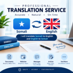 I will translate Somali to English and English to Somali