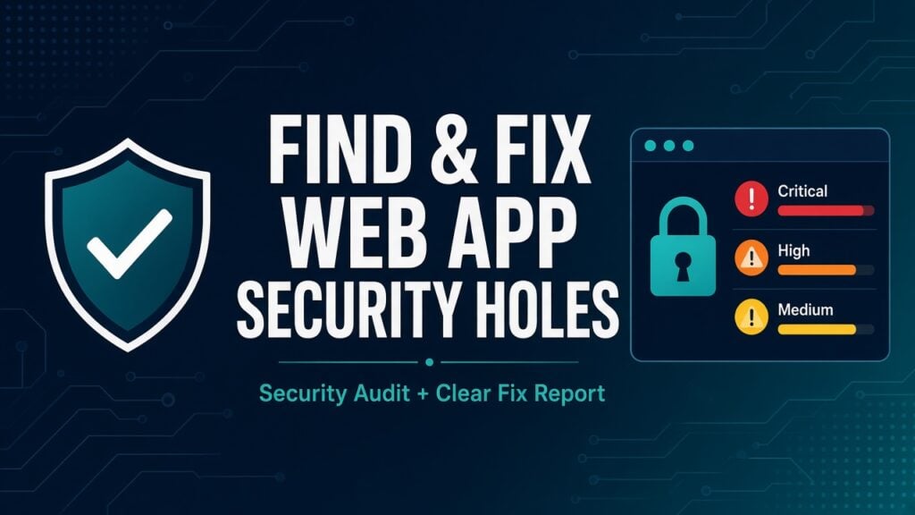 I Will Find & Fix Security issues in Your Web App
