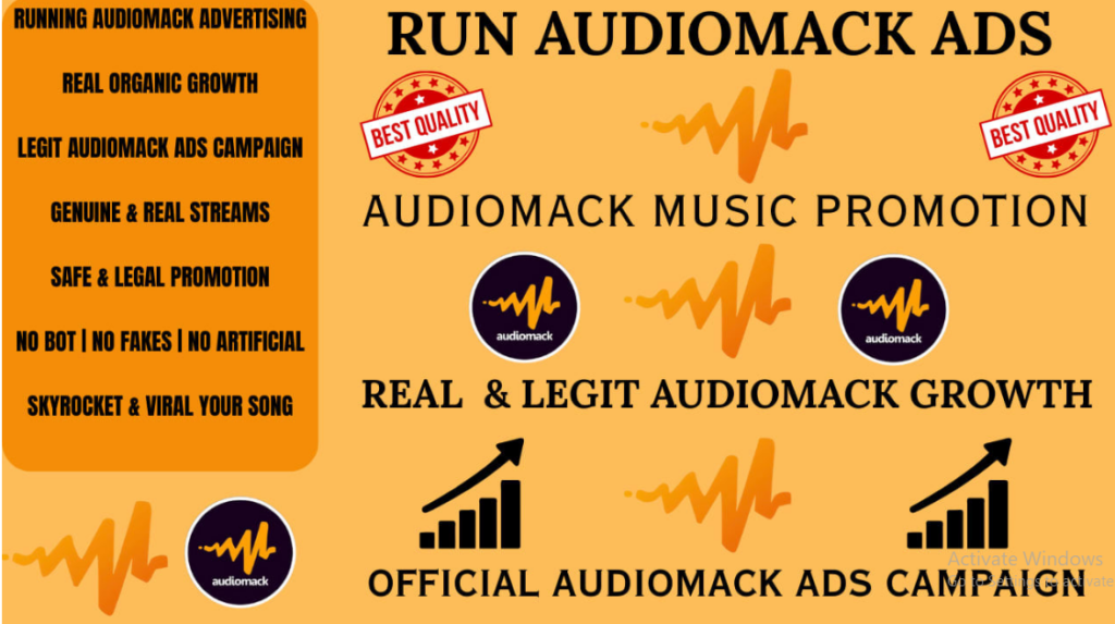 I will promote your audiomack music and get you real people plays