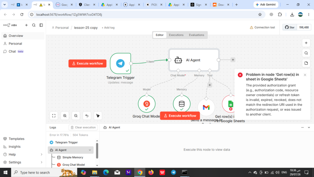 Task Automation and AI Agent Development Using n8n