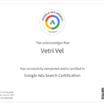 Certification de recherche Google Ads