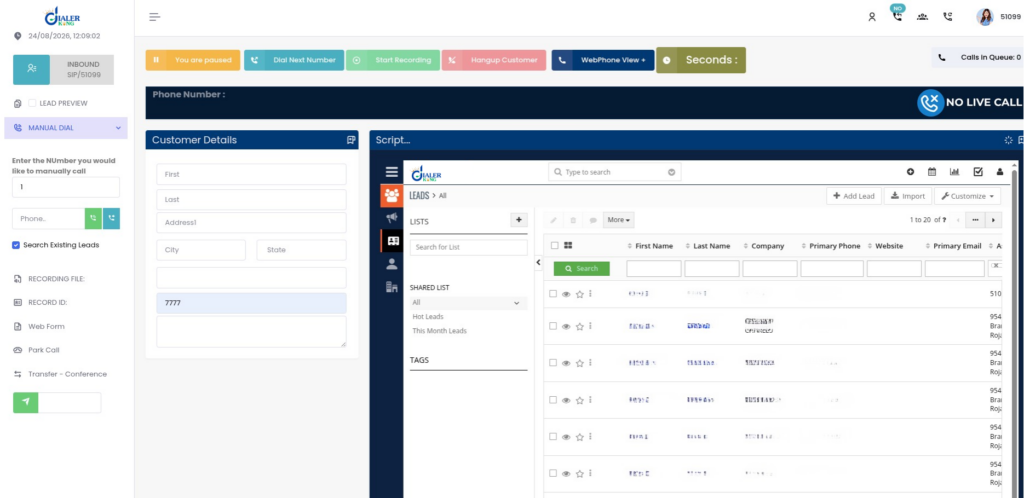 دمج VICIdial مع نظام إدارة علاقات العملاء (CRM) - معرض الأعمال - 1