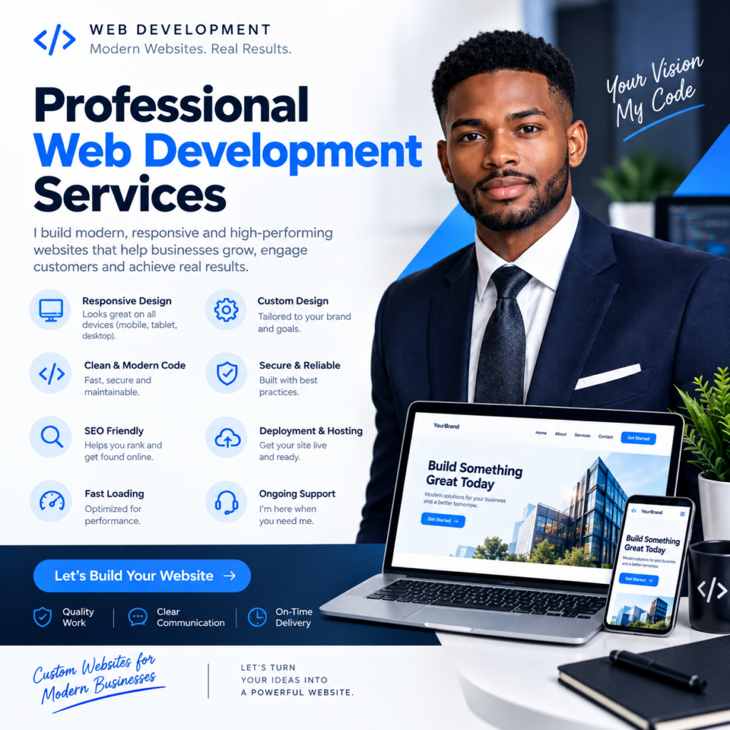 Je créerai un site web personnalisé pour votre entreprise dans 14 jours