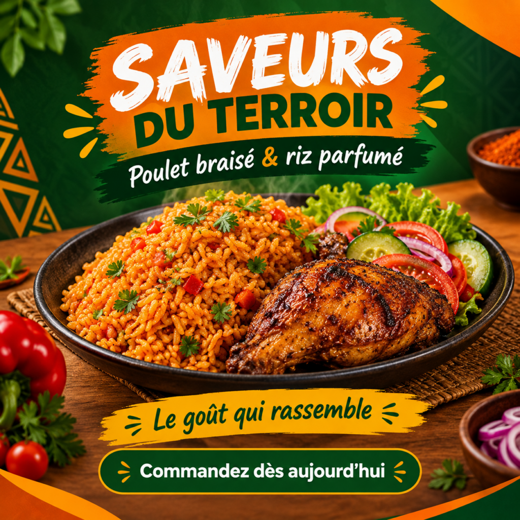 Restaurant Advertising Poster Design