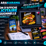 Création d’affiche publicitaire professionnelle