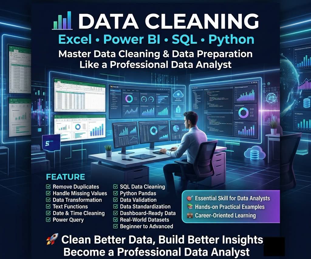 تحليل احترافي للبيانات باستخدام Excel وإنشاء لوحات معلومات تفاعلية