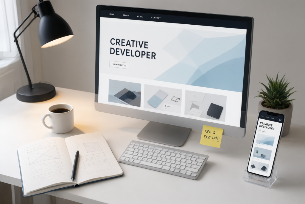 Je créerai une landing page ou un site web moderne avec l’IA