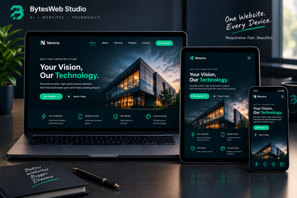 Je vais concevoir un site web moderne et professionnel pour votre entreprise - portfolio - 1